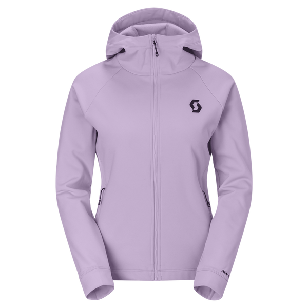 SCOTT Defined Warm Zip Midlayer-Hoodie Damen – Sherbet Purple Vorderansicht