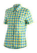 Maier Sports W PHILINA - blue yellow check 36 Normal - Regular Fit Hemden - PeakStyle