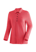 Maier Sports W LONG PIQUEE POLO - watermelon red S Normal - Regular Fit Polo - Shirt - PeakStyle