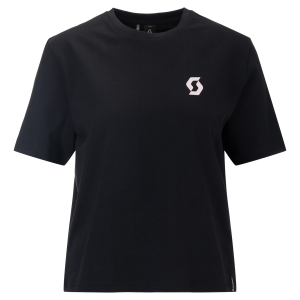 SCOTT Graphic Kurzarmshirt Damen – Black Vorderansicht