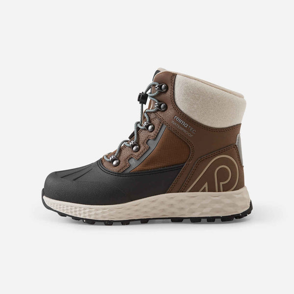Reima Hallava Lace ReimaTec Winterstiefel Kinder Umber Brown – Packshot Ansicht 1