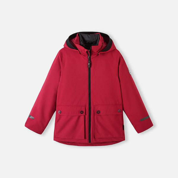 Reima Syddi ReimaTec 3-in-1 Winterjacke Kinder Cranberry – Packshot Vorderseite