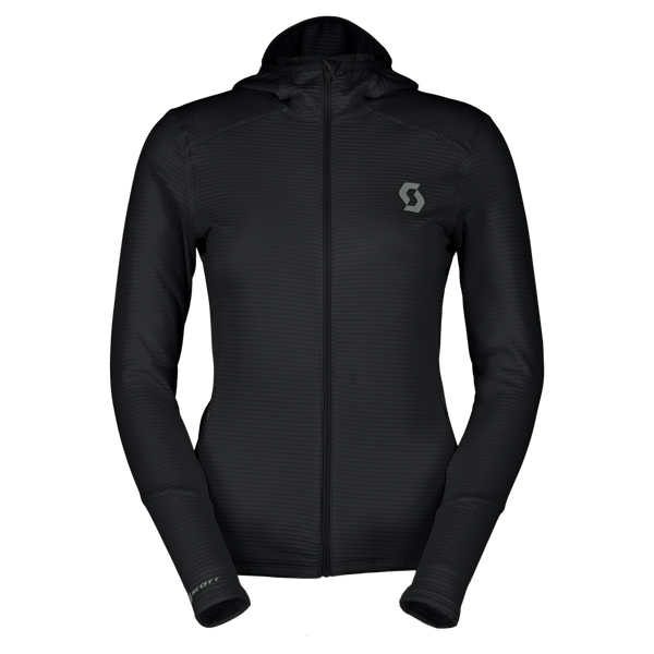 SCOTT Defined Light Hoody Damen – Black vorne