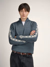 Dale Of Noorwegen GEILO Merino Sweater Heren - Staal - Offwhite - Studio