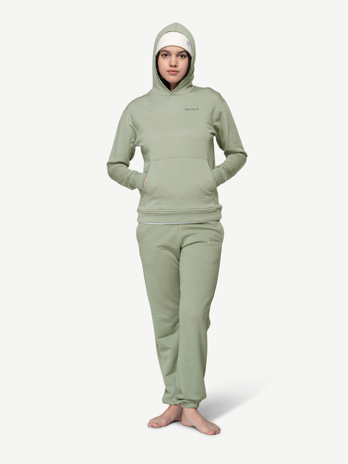Devold EVERYDAY Merino-Hoodie – Fog – Studio 23 #color_Fog