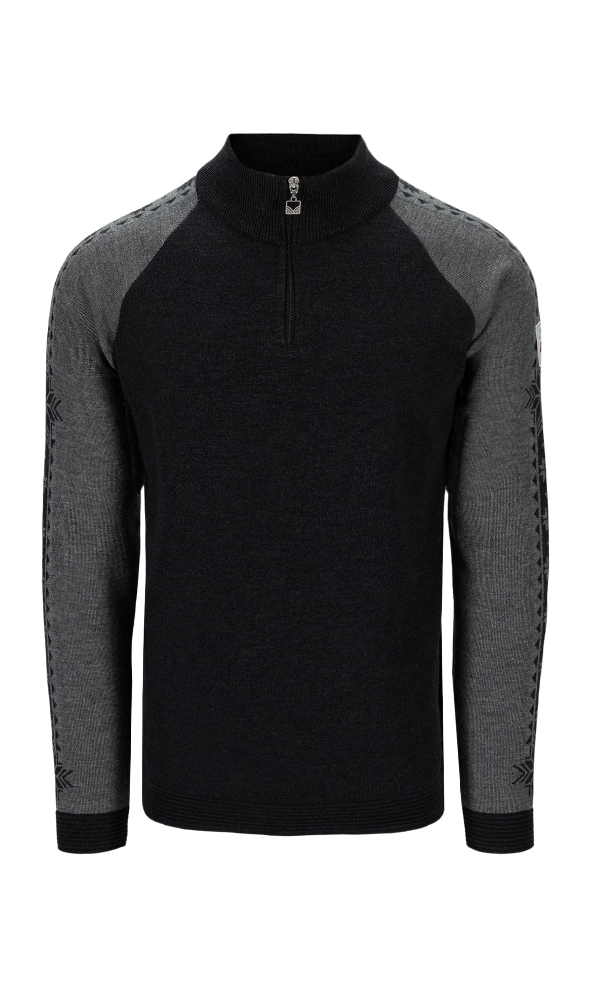 Dale Of Noorwegen GEILO Merino Sweater Heren – Donker Charcoal – Smoke – Packshot
