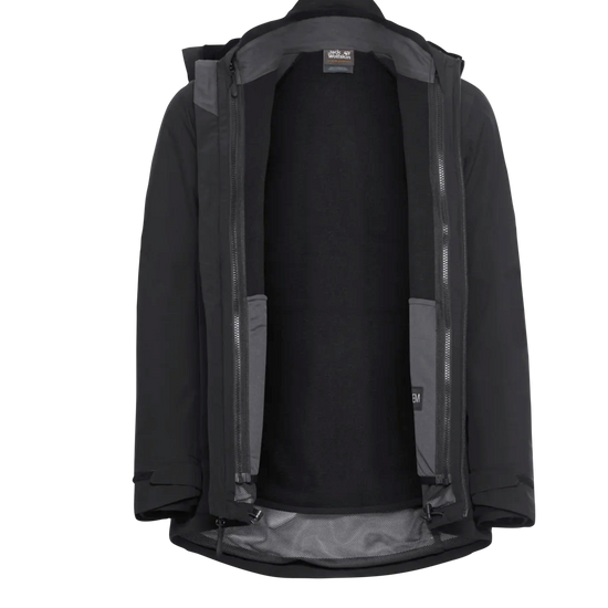 Jack Wolfskin W MOONRISE 3IN1 JACKET W black XXXL - PeakStyle