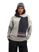 Dale Of Norway GARMISCH SCARF Navy Red Offwhite One size - PeakStyle