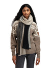 Dale Of Norway SKARSTIND SCARF Black Offwhite Sand Mel One size - PeakStyle