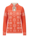 Pull en laine pour femme Dale of Norway PEACE Rouge Rouge - Offwhite Packshot