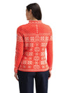 Pull en laine femme Dale of Norway PEACE rouge rouge - blanc cassé vue studio 3