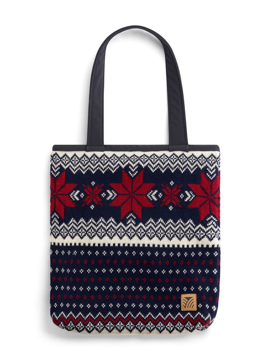 Dale Of Norway EGERSUND TOTEBAG Marine Offwhite Red One size - PeakStyle