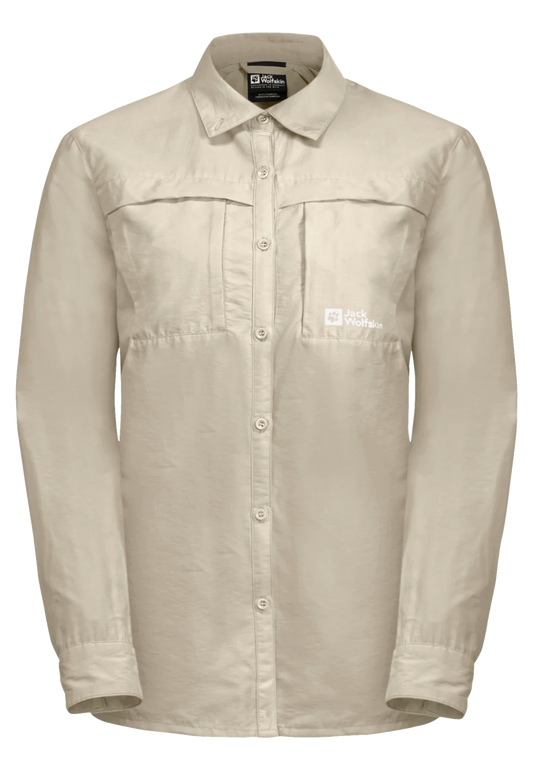 Jack Wolfskin W BARRIER LS SHIRT W stone 2XL - PeakStyle