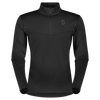 SCOTT Defined Light Midlayer Sweater for Men - Black (Front View) at PeakStyle