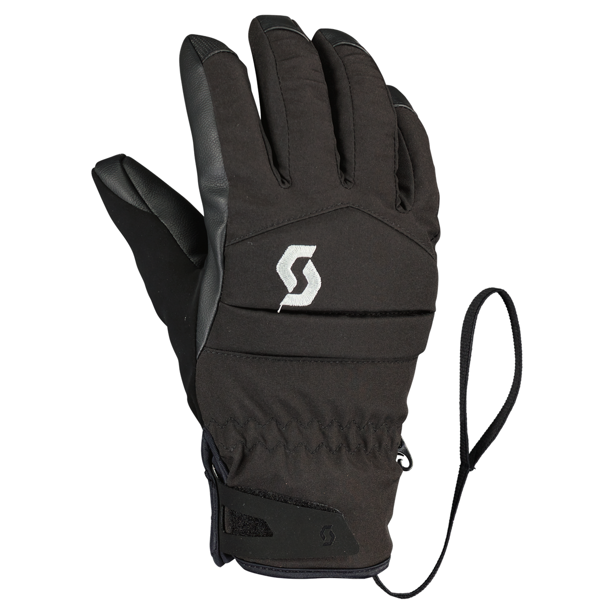Guantes de invierno SCOTT Ultimate Hybrid para mujer – Negros – Vista frontal