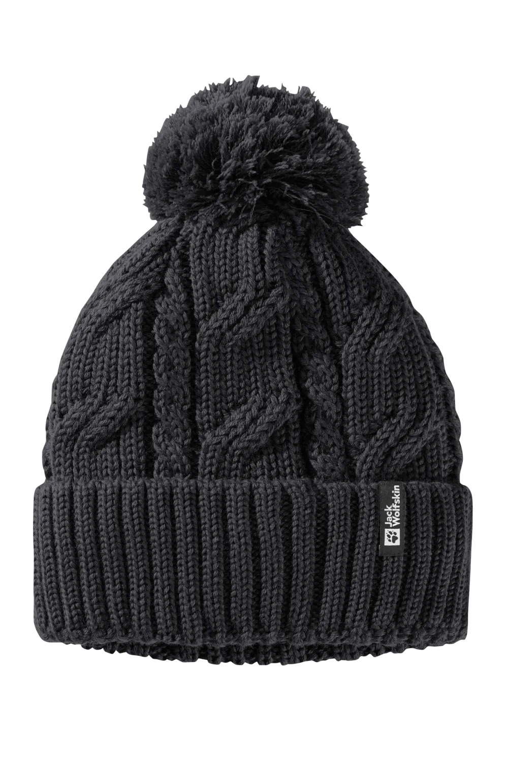 Jack Wolfskin POMPOM BEANIE black One Size - PeakStyle