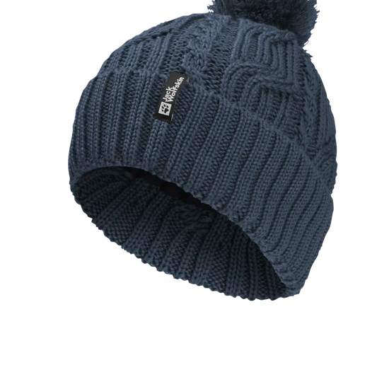 Jack Wolfskin POMPOM BEANIE midnight sky One Size - PeakStyle