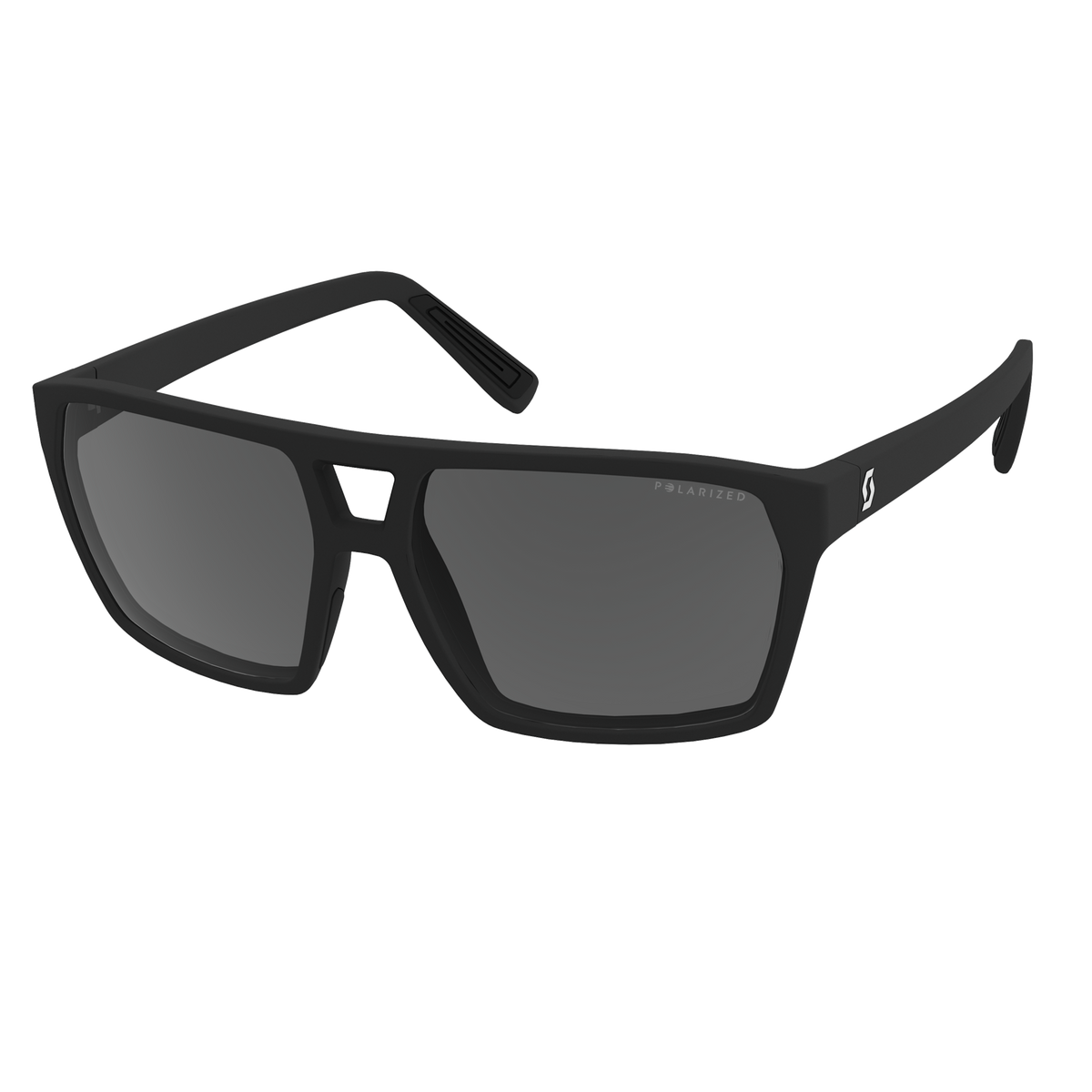 SCOTT Tune Polarized Sonnenbrille Black Matt – Frontansicht