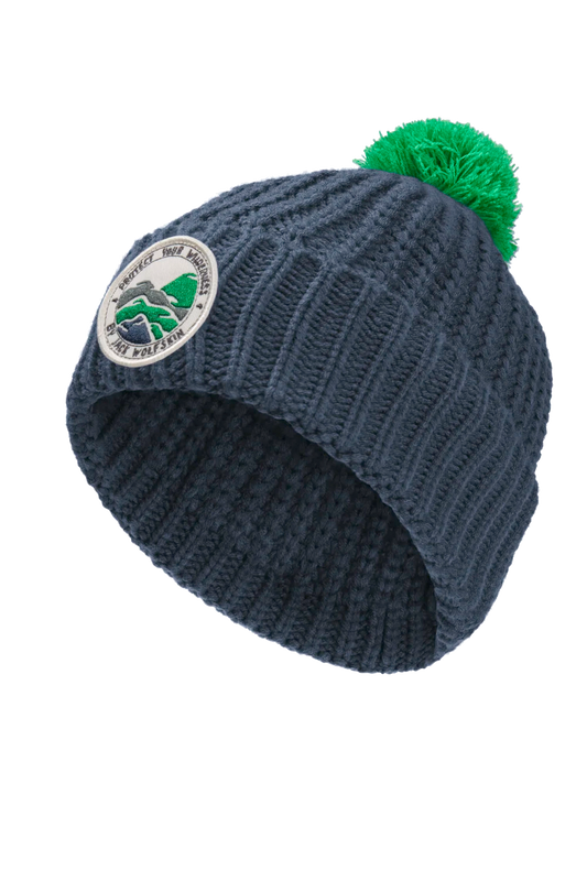 Jack Wolfskin POMPOM BADGE BEANIE K midnight sky M - PeakStyle