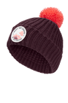 Jack Wolfskin POMPOM BADGE BEANIE K amaranth M - PeakStyle