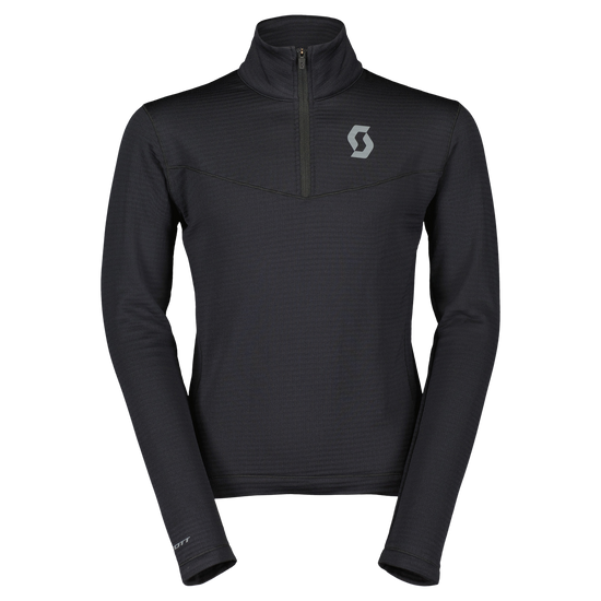 SCOTT Defined Light Midlayer-Pullover Kinder – Black Vorderansicht