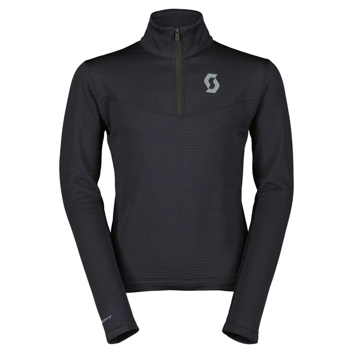 SCOTT Defined Light Midlayer-Pullover Kinder – Black Vorderansicht
