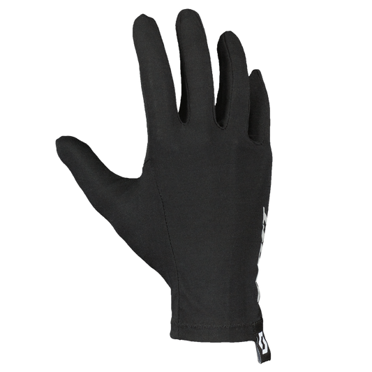 SCOTT Merino Liner Fingerhandschuhe – Black Oberseite