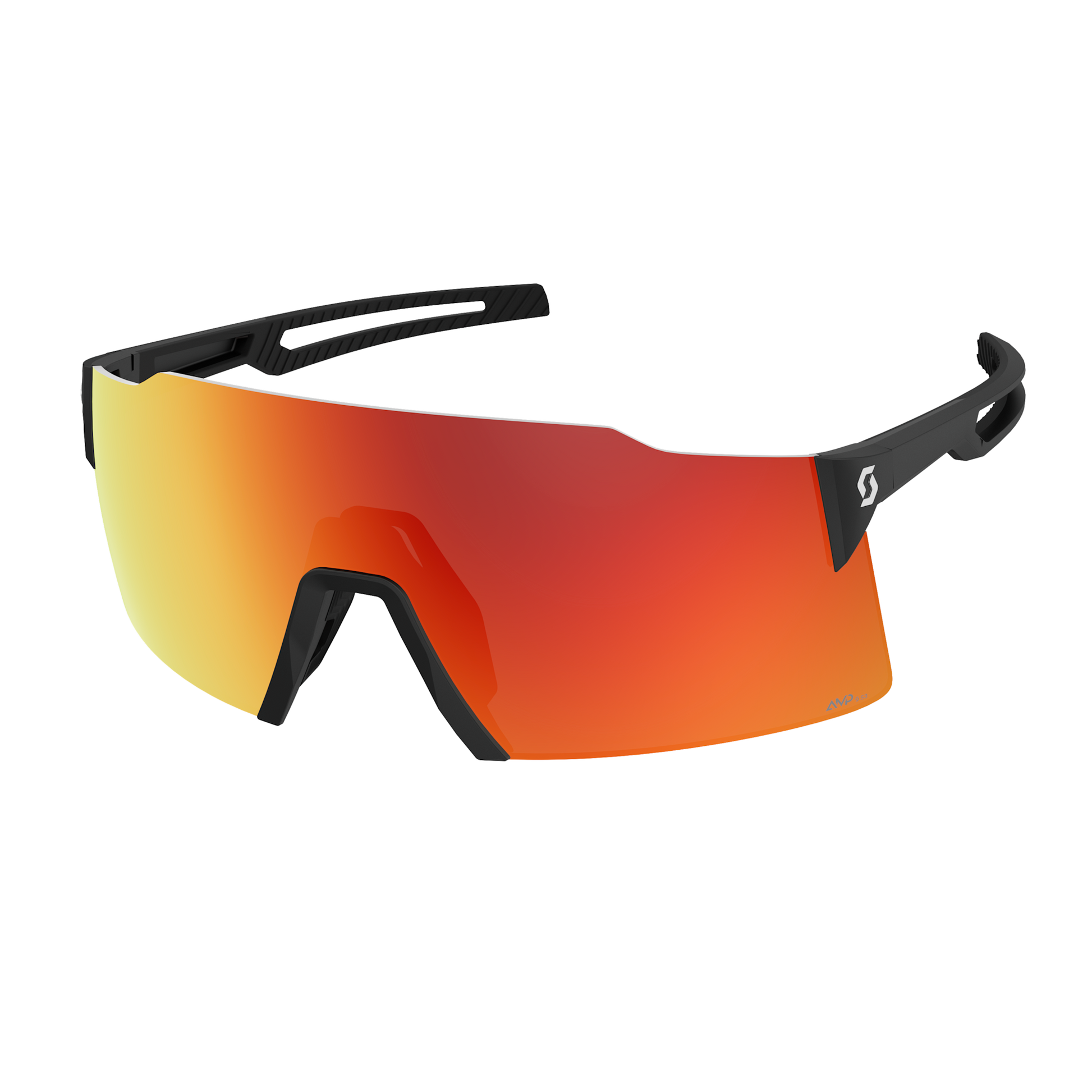 Lunettes de soleil SCOTT Stride – Noir / Rouge AMP Chrome S3