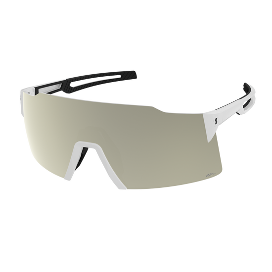Lunettes de soleil SCOTT Stride – Blanc / AMP White Chrome S2