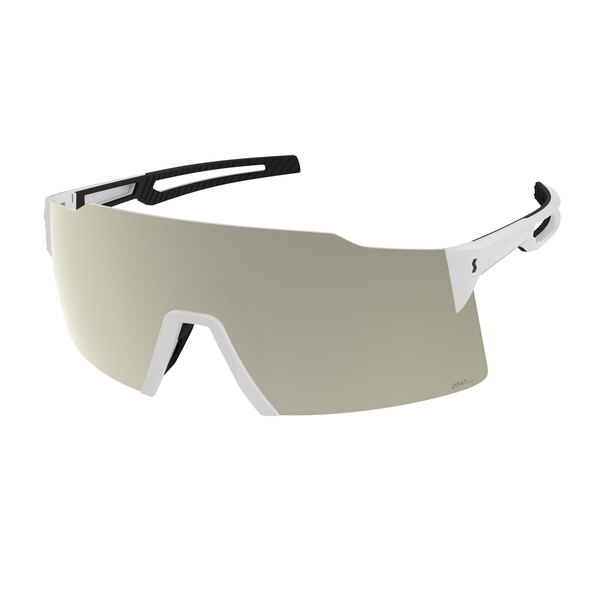 Lunettes de soleil SCOTT Stride – Blanc / AMP White Chrome S2