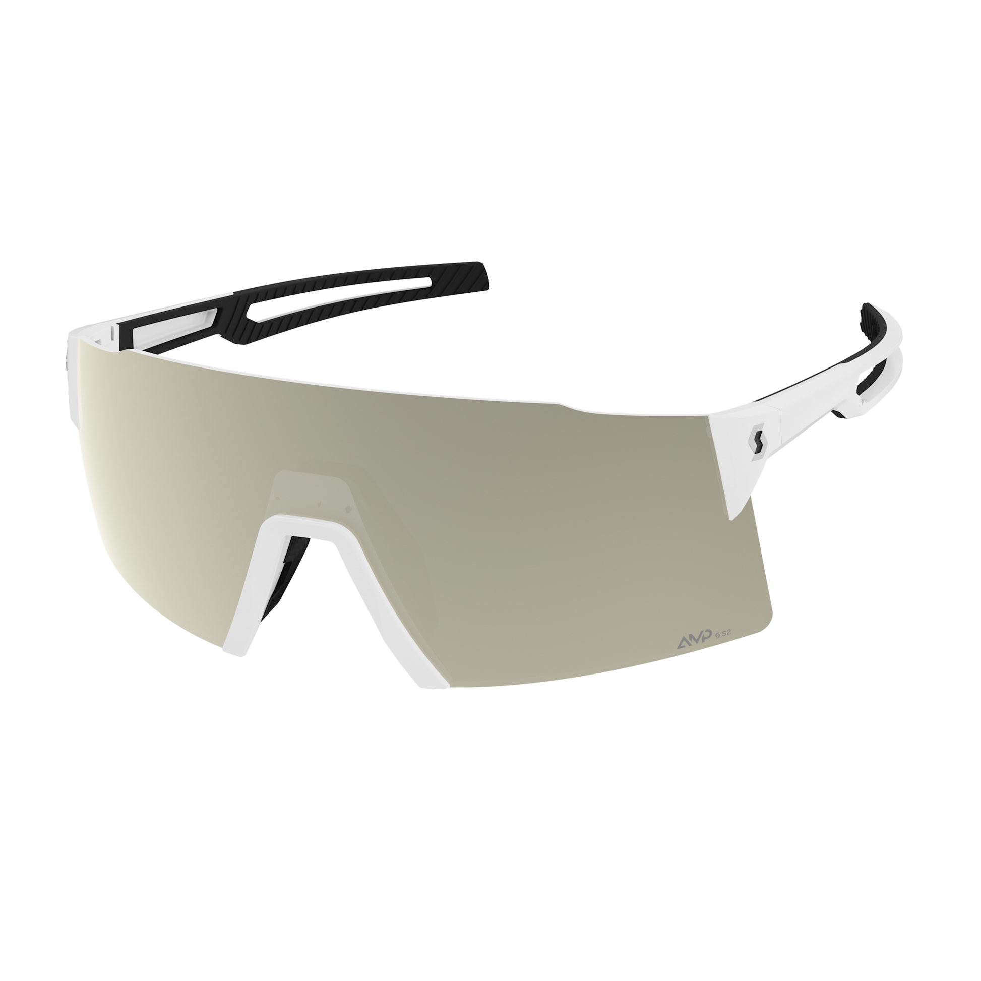 Lunettes de soleil SCOTT Stride Compact – Blanc / AMP White Chrome S2