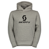 Sweat à capuche SCOTT Icon pour enfants – Gris chiné – Vue de face