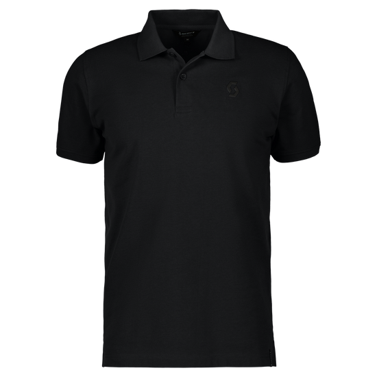 SCOTT Icon Poloshirt Herren – Black Vorderansicht