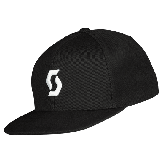 SCOTT Flat Brim Cap – Black