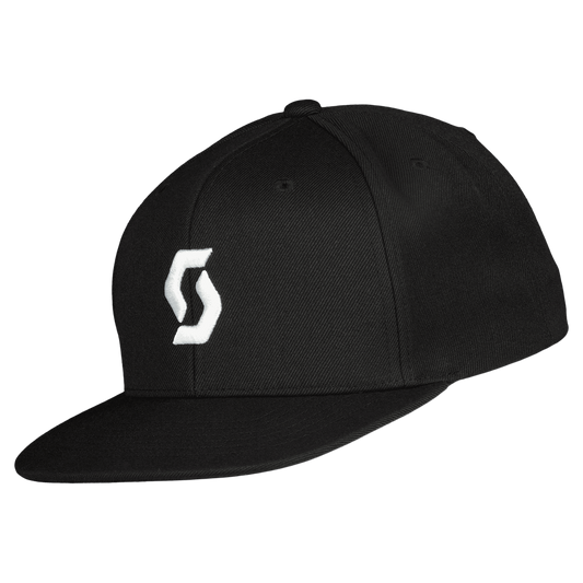 SCOTT Flat Brim Cap – Black