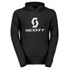 Sweat à capuche SCOTT Icon pour enfants – Noir – Vue de face