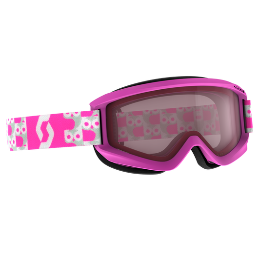 SCOTT Agent Junior Skibrille – Neon Pink - Enhancer S2