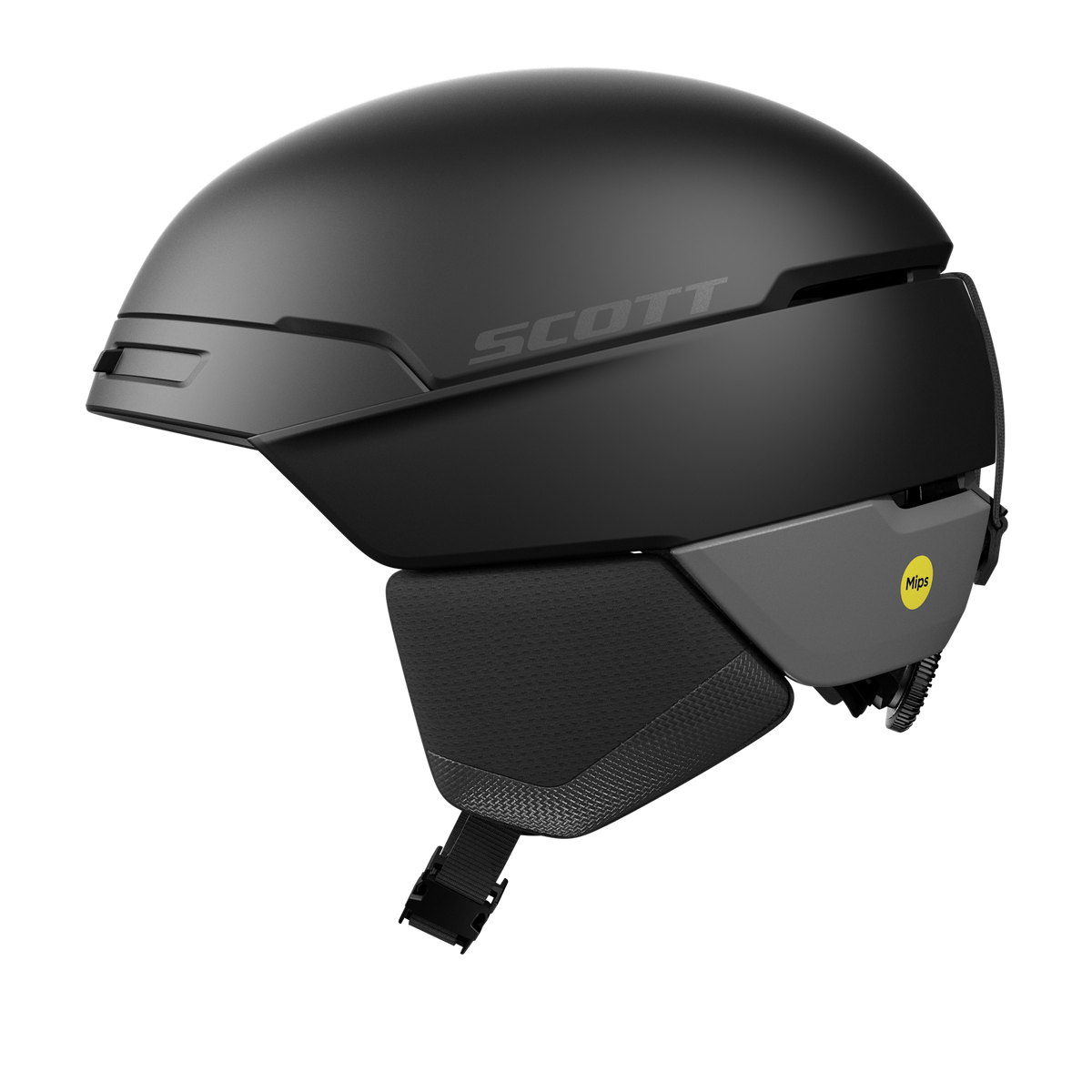 SCOTT Flow Mips Skihelm Black Seitenansicht