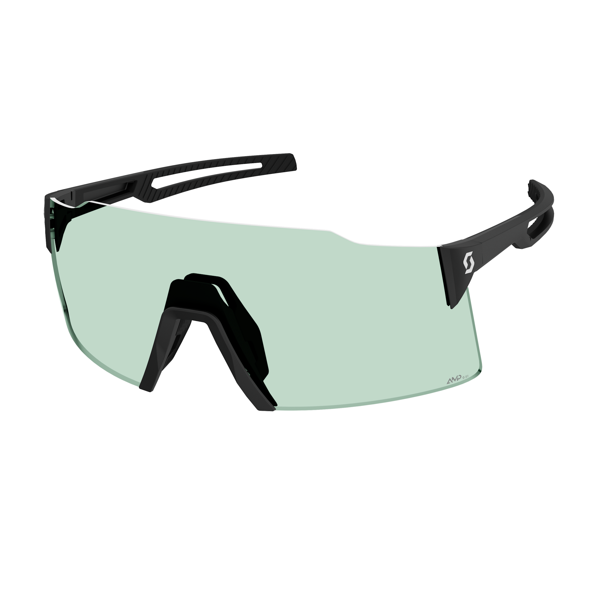 Lunettes de soleil SCOTT Stride – Noir / Vert AMP S1