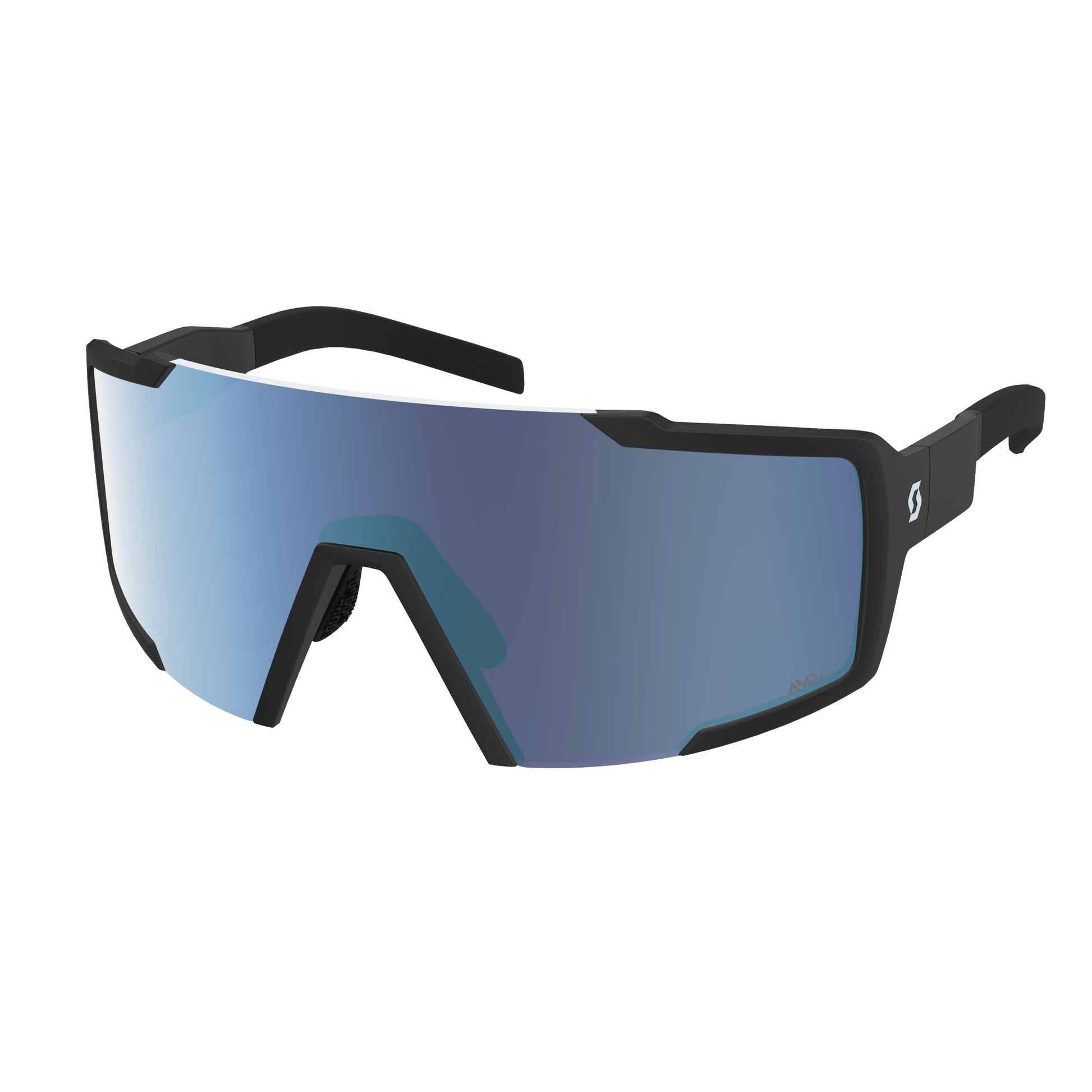SCOTT Sunglasses Shield in Black / AMP beryl blue chrome S3 – Produktansicht