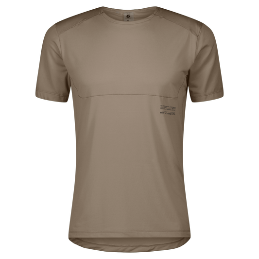SCOTT Endurance Tech Kurzarmshirt Herren – Toast Beige – Vorderansicht