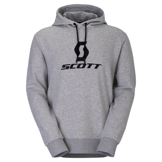 Sweat à capuche à manches longues SCOTT Icon pour homme – Gris chiné