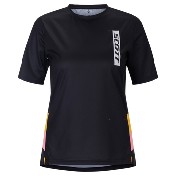 SCOTT Tuned SL Short Sleeve Damen – Black – Vorderansicht
