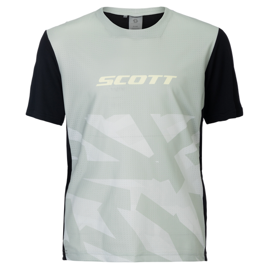 SCOTT Tee Vertic Delta Short Sleeve Kinder – Spray Grey – Vorderansicht