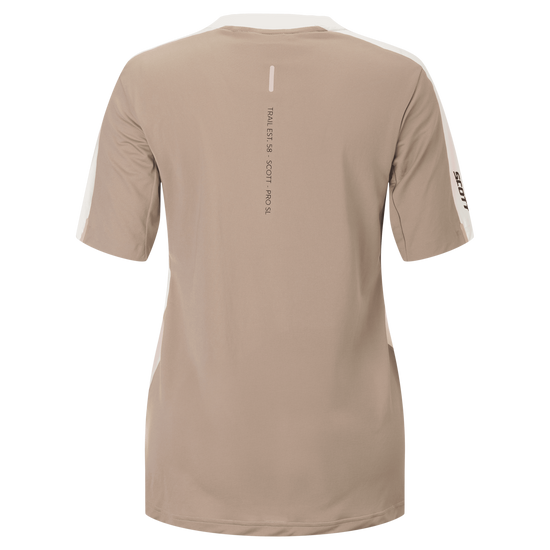 SCOTT Vertic Pro SL Short Sleeve Damen – Cotton White – Rückansicht