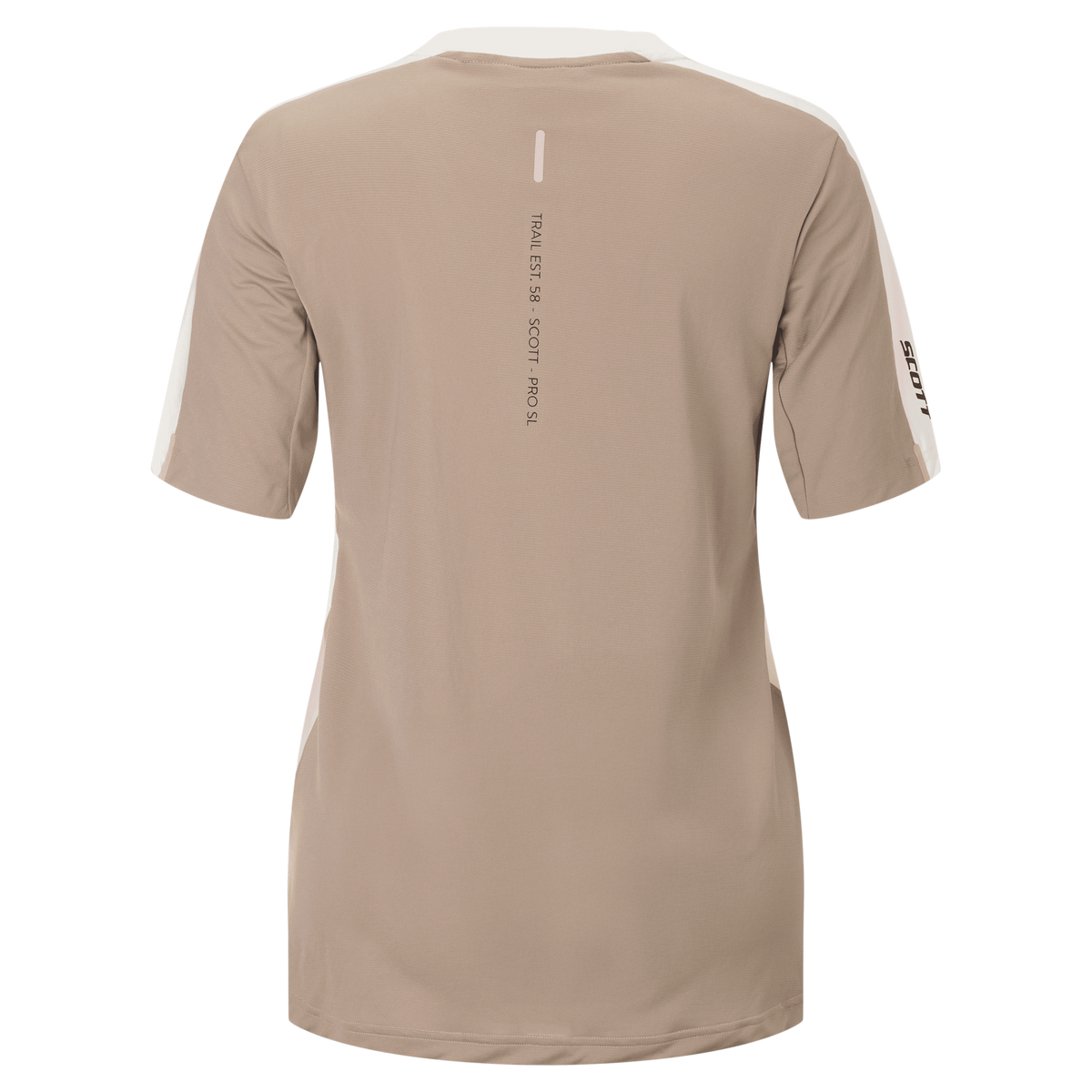 SCOTT Vertic Pro SL Short Sleeve Damen – Cotton White – Rückansicht