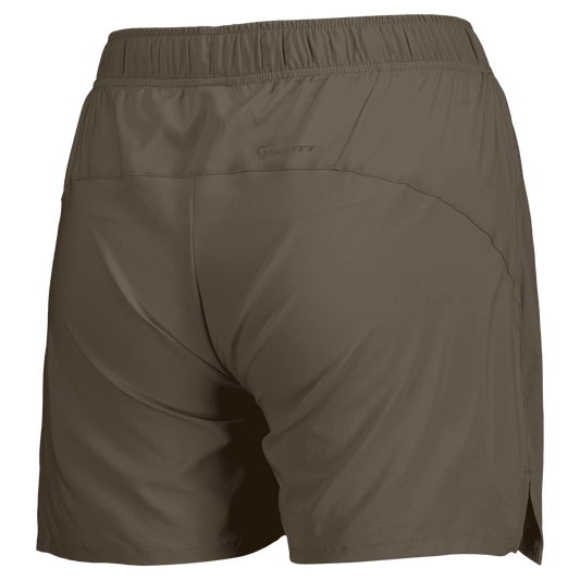 SCOTT Endurance LT Laufshorts Damen – Wood Grey Rückansicht