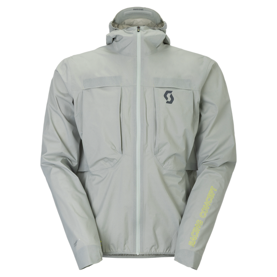 SCOTT Endurance SL Waterproof Running Jacket Men – Spray Gray Front View