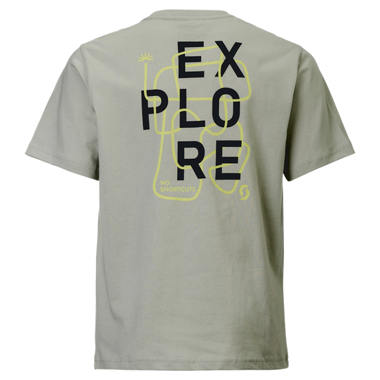 SCOTT Graphic Short Sleeve für Kinder – Spray Grey – Rückansicht