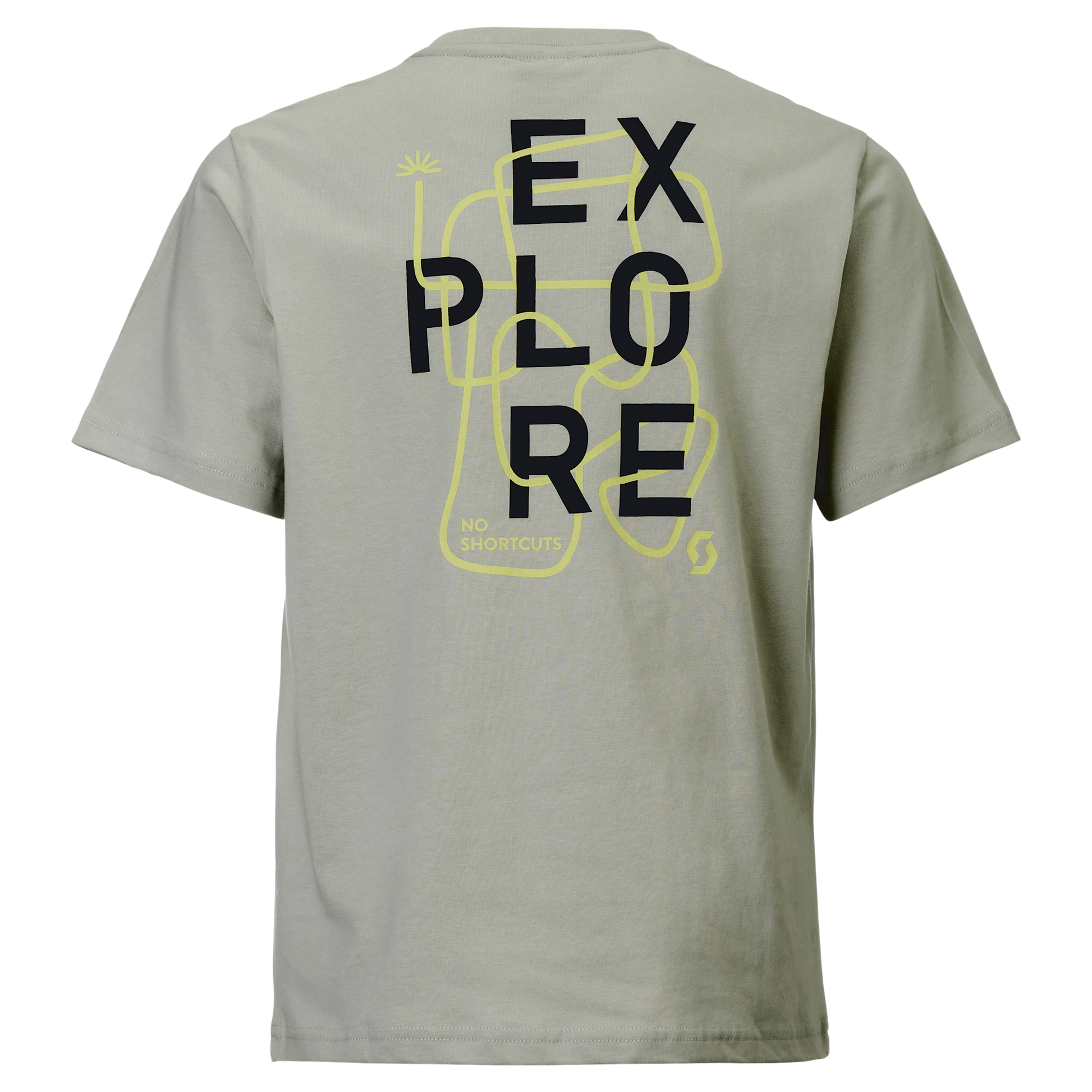 SCOTT Graphic Short Sleeve für Kinder – Spray Grey – Rückansicht